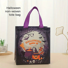 Cartoon Halloween Pattern Storage Handbag Lightweight Gift Non Woven Bag