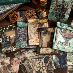 30 Pcs Vintage Scrapbook Paper Book for DIY Scrapbooking & Journaling