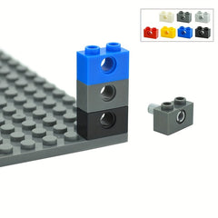 30pcs Building Blocks 1x2 with Hole Thick Classic Kids DIY Toy
