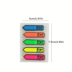 Assorted Sign Here Sign Date Tabs 5 Colors Dispenser Arrow Flag Notary Books