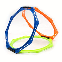 6pcs Speed & Agility Training Rings w/ Bag Tennis Soccer Football Basketball Aid