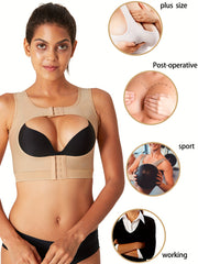 Posture Corrector Compression Tank Top Tummy Control Shapewear