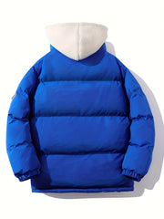 Men's Sherpa Hood Coat Padded Winter Warm Jacket