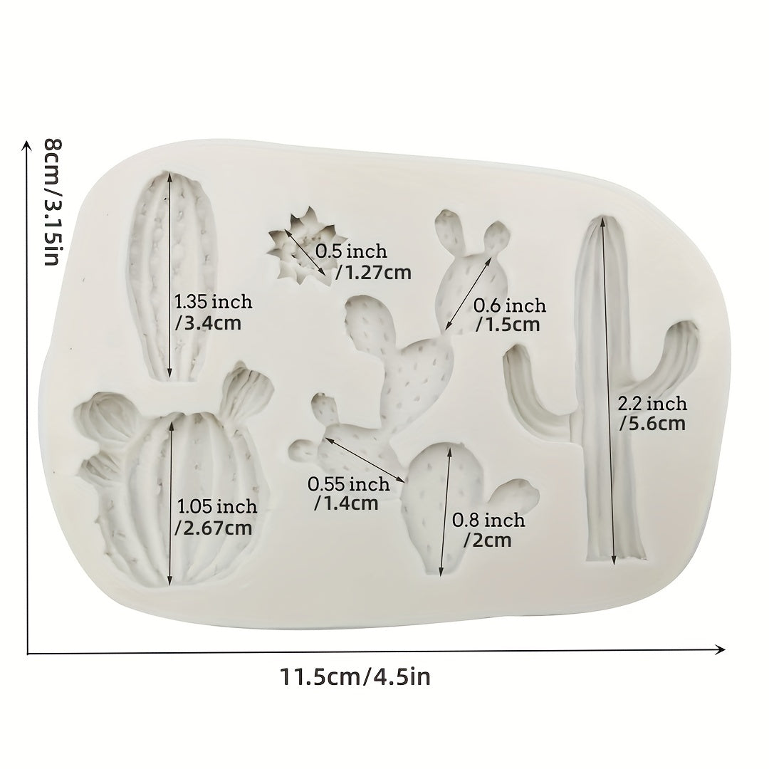 Cactus Silicone Fondant Mold for Cake Decorating