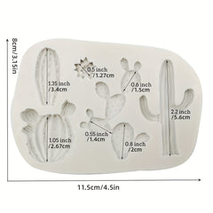Cactus Silicone Fondant Mold for Cake Decorating
