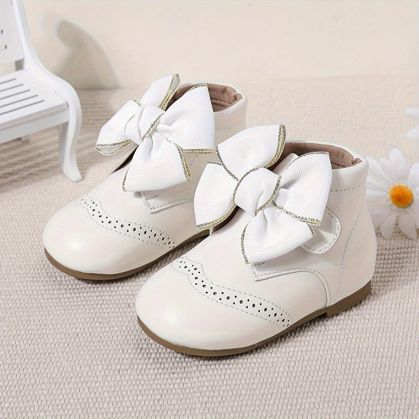 Girls Bowknot Boots Spring Fall Winter