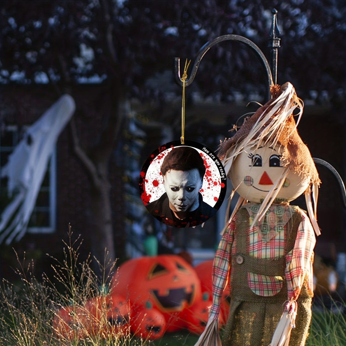 Horror Acrylic Hanging Ornament for Home Decor and Halloween
