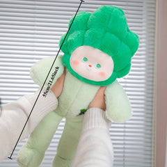 Plush Vegetable Figurine Soft Green Stuffed Animal Wedding Favors Friends Plushi