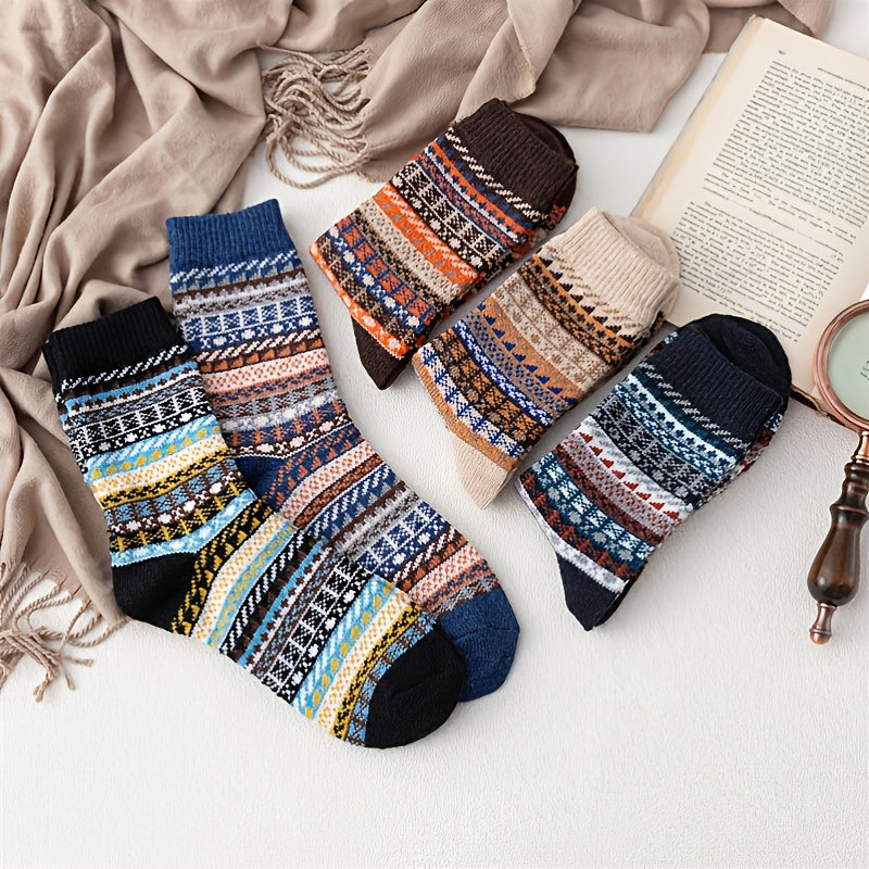 Womens Winter Boot Socks Warm Thick Soft - Pack of 5