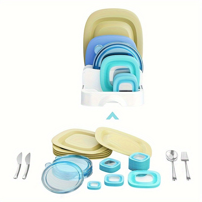 Food Container Lid Organizer With Expandable Dividers
