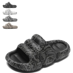 Men's Graphic Cloud Slides Non Slip Slippers