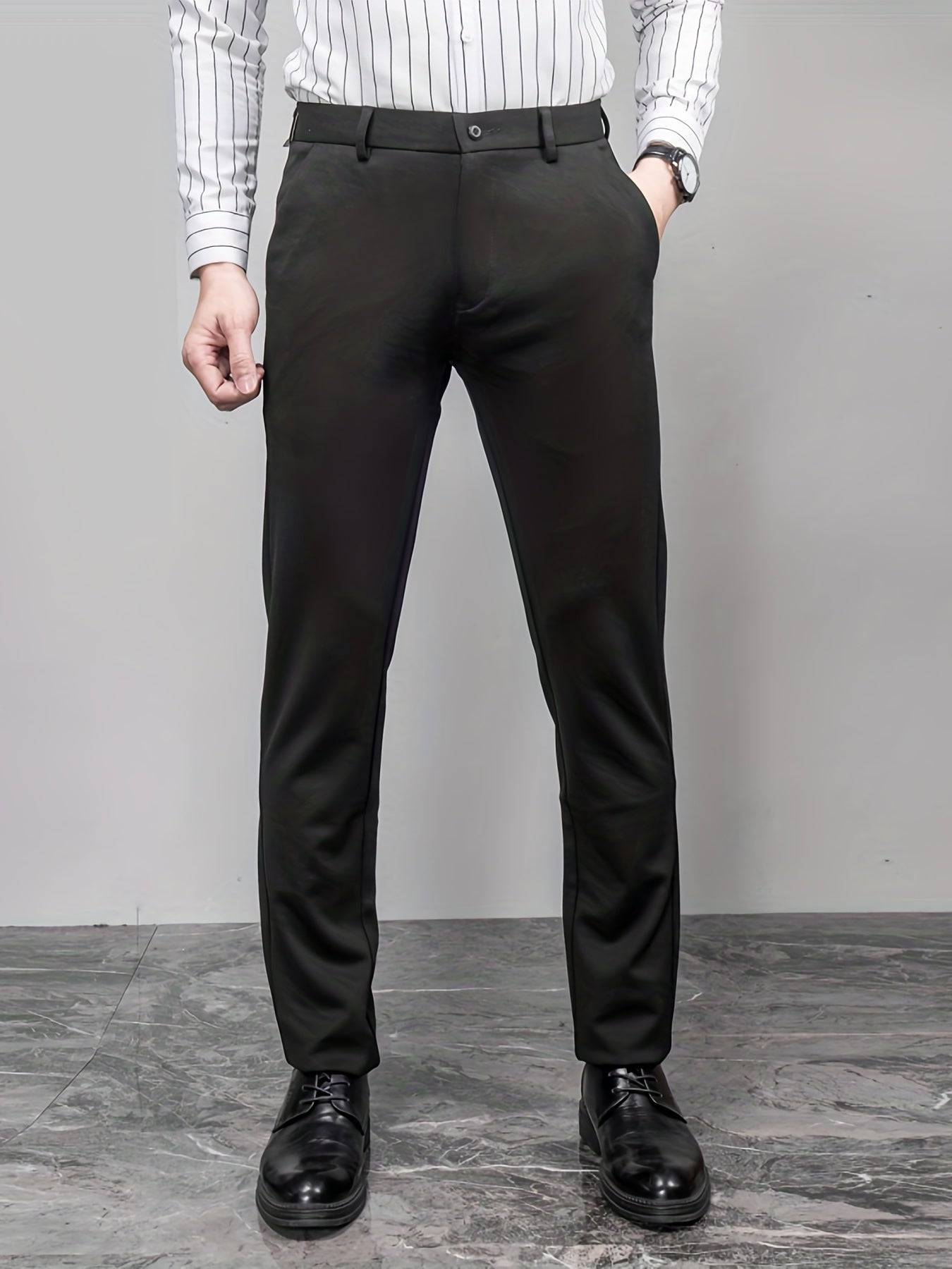 Slim Fit Suit Trousers Men's Pants Business Occasion