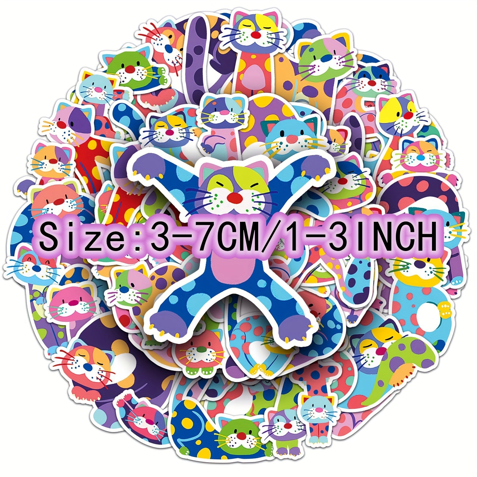 50pcs Cartoon Animal Graffiti Stickers for Laptop Helmet Water Cup