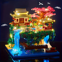 Peach Blossom Garden Building Block Set Chinese Ancient Architecture Toy