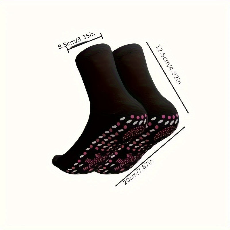 3 Pairs Self Heating Magnetic Massage Socks for Outdoor Activities