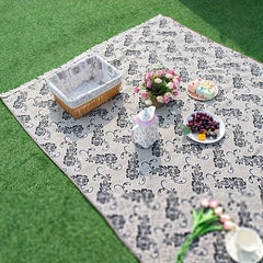 Waterproof Rose Dyed Picnic Mat for Outdoor Activities