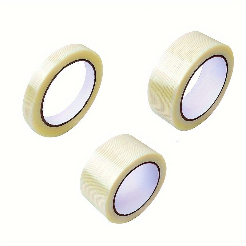 Striped Fiber Adhesive Tape Waterproof for Packaging and Floor