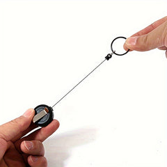 Retractable Keychain Anti-lost Key Chain Buckle for Outdoor Camping