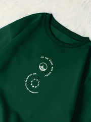 Graphic & Letter Print Sweatshirt Casual Long Sleeve Crew Neck Sweatshirt
