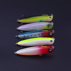 Floating Fishing Lure Plastic Bionic Bait Barbed Treble Hook