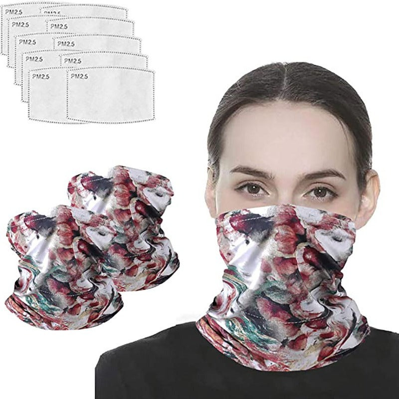 Heated Infinity Scarf Neck Gaiter Face Covering Sleeve Pocket Women Adult
