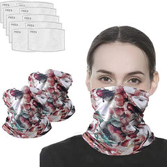 Heated Infinity Scarf Neck Gaiter Face Covering Sleeve Pocket Women Adult