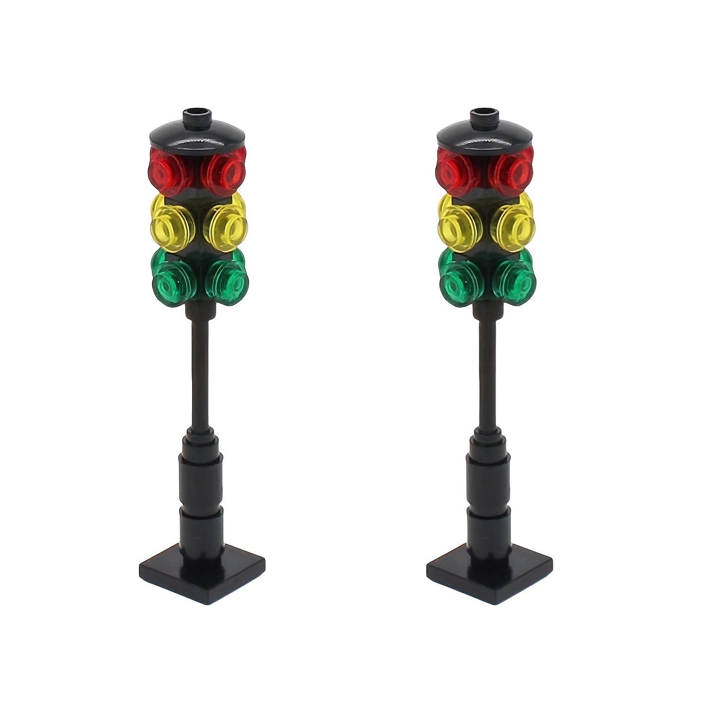 2pcs Traffic Light and Railway Scene Building Blocks Gift
