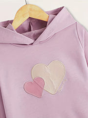 Girls' Hearts Graphic Hooded Sweatshirt Gift Daily Party Holiday