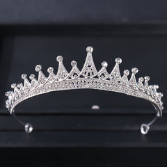 Golden Stunning Crystal Wedding Tiara Vintage Bridal Crown Stone Wedding Crown