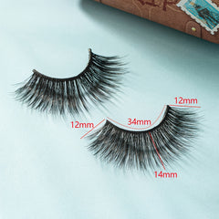 2 Pairs Fluffy Long False Eyelashes with Packaging