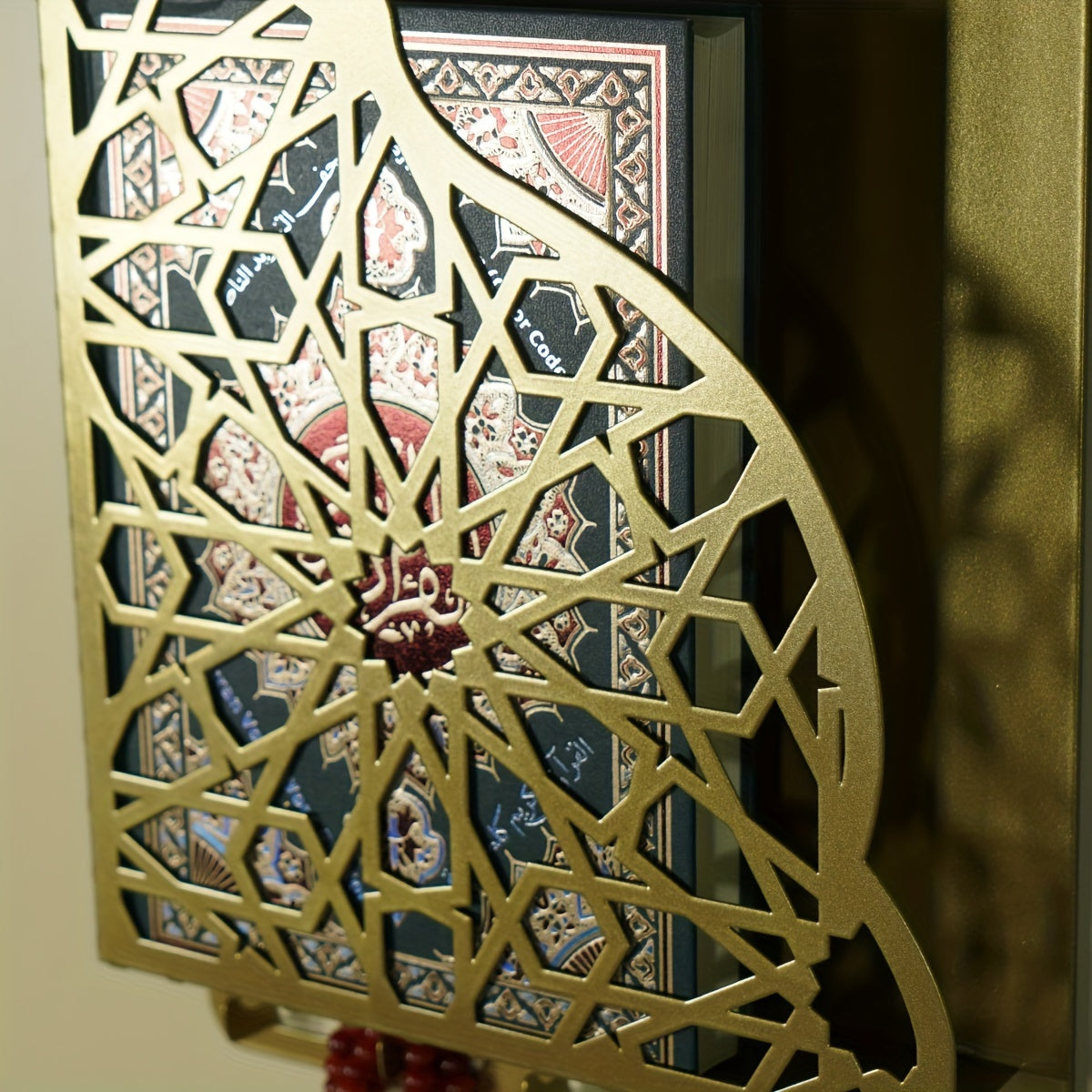 Wrought Iron Quranic Book Storage Shelf Ramadan Wall Decor