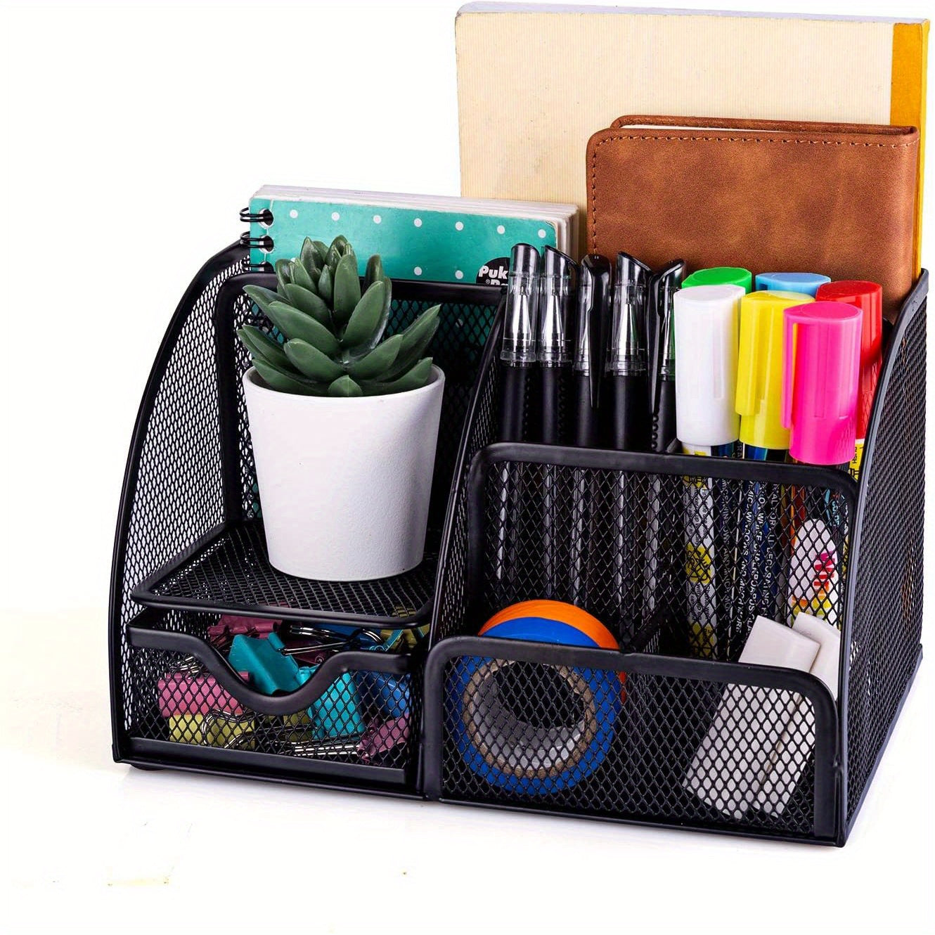 Mesh Pen Holder for Desk Organization at Home & Office