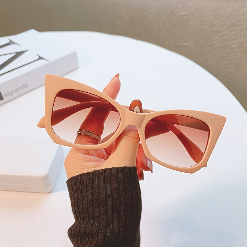 Cat Eye Vintage Ladies Stylish Oversized Sunglasses Sun Protection
