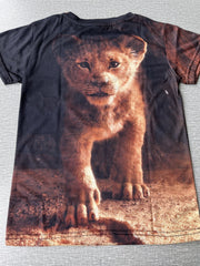 Unisex Baby Lion Graphic T shirt Active Short Sleeve Tee