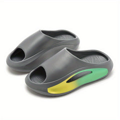 Men's Non Slip Platform Slides Soft Sole Cloud Slides