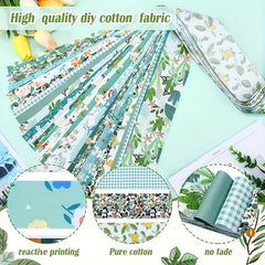 40pcs Floral Printed Quilting Fabric Cotton Craft DIY Doll Clothes Fabric
