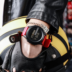 Men's Digital Sports Watch with Rubber Strap