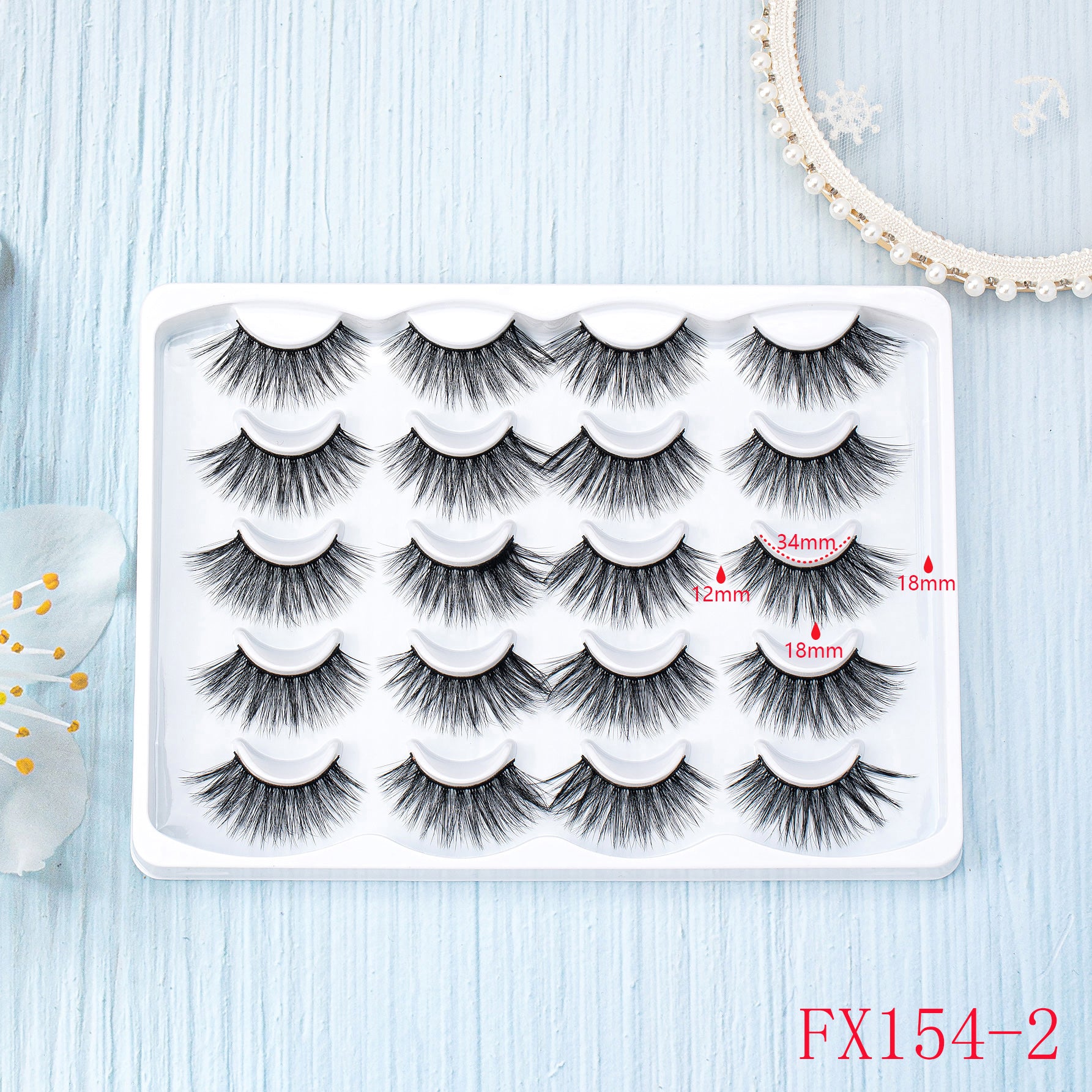 10 Pairs Fluffy 3D Mink False Eyelashes