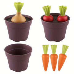 KIDNOAM Kids Beach Toys Set - Sand Radish Potting Farm Play House Set