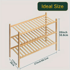 Bamboo Shoe Rack Shoe Storage Organizer