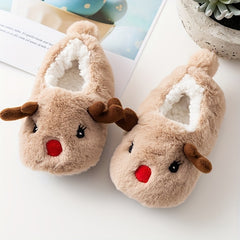 Girls Cartoon Slip On House Shoes Soft Non Slip Indoor Walking Shoes Winter