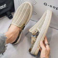 Men's Lightweight Breathable Slip On Mules Non Slip Slippers