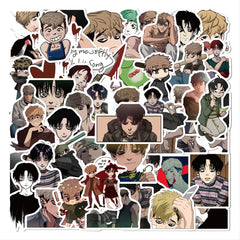 50 Anime Killing Stalking Doodle Stickers Waterproof DIY Creative Toys