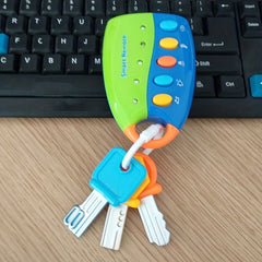 Baby Toy Musical Cartoon Car Key Vocal Smart Remote Car Voices Pretend Play