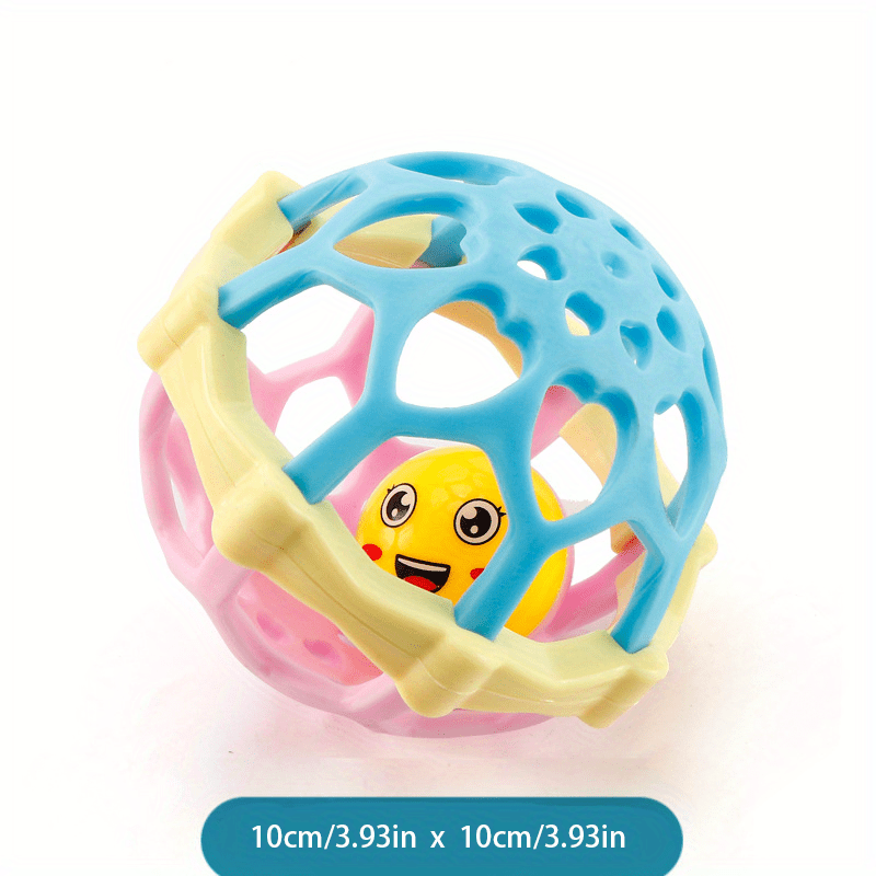 Baby Teether Molar Hand Rattle Soft Glue Hand Grab Ball Set Toys