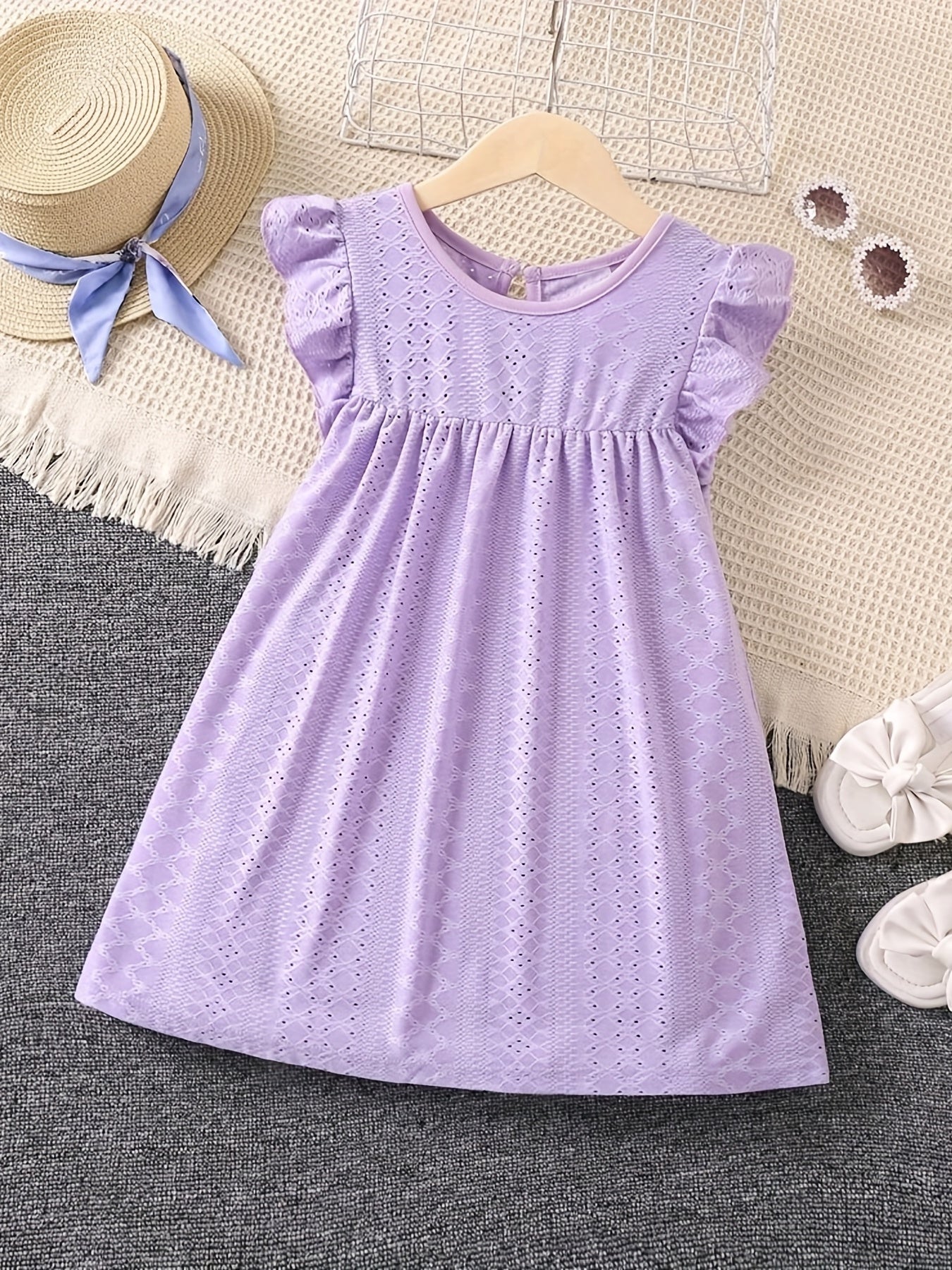 Girls Ruffle Dress Sleeveless Summer Party Wedding Princess Dress