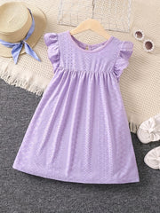 Girls Ruffle Dress Sleeveless Summer Party Wedding Princess Dress