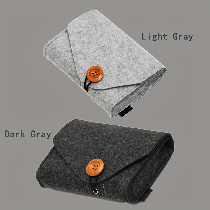 Digital Felt Storage Bag Makeup Bag Card Bag Stationery Storage Bag