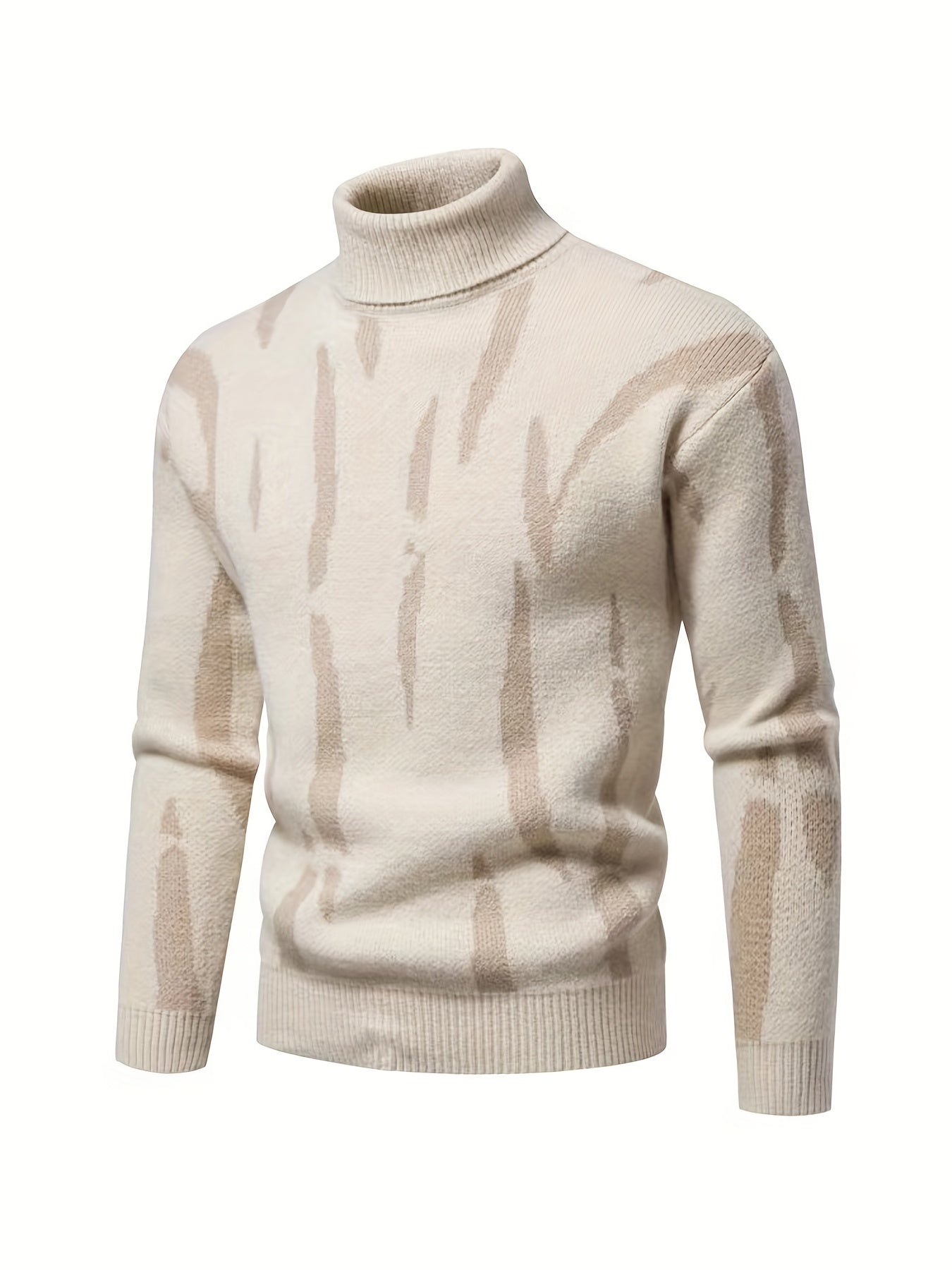 Men's Stretch Thermal Turtleneck Sweater - Stay Warm And Stylish