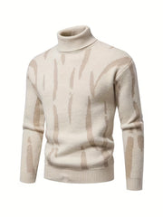 Men's Stretch Thermal Turtleneck Sweater - Stay Warm And Stylish